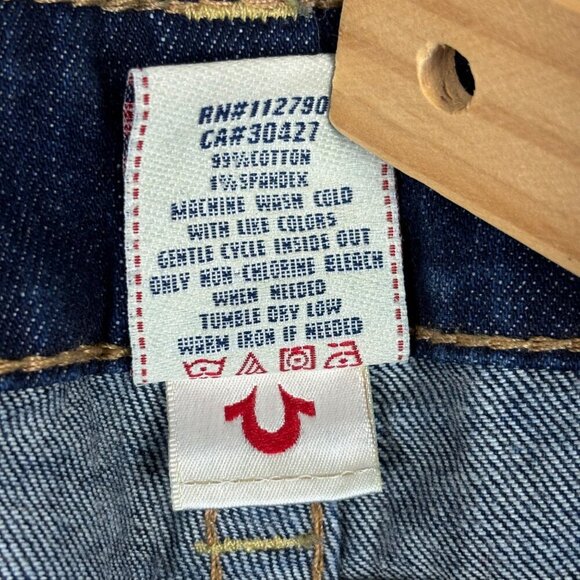 True Religion Bootcut Low Rise Dark Wash Womens Jeans Size 28‎ - Picture 12 of 14